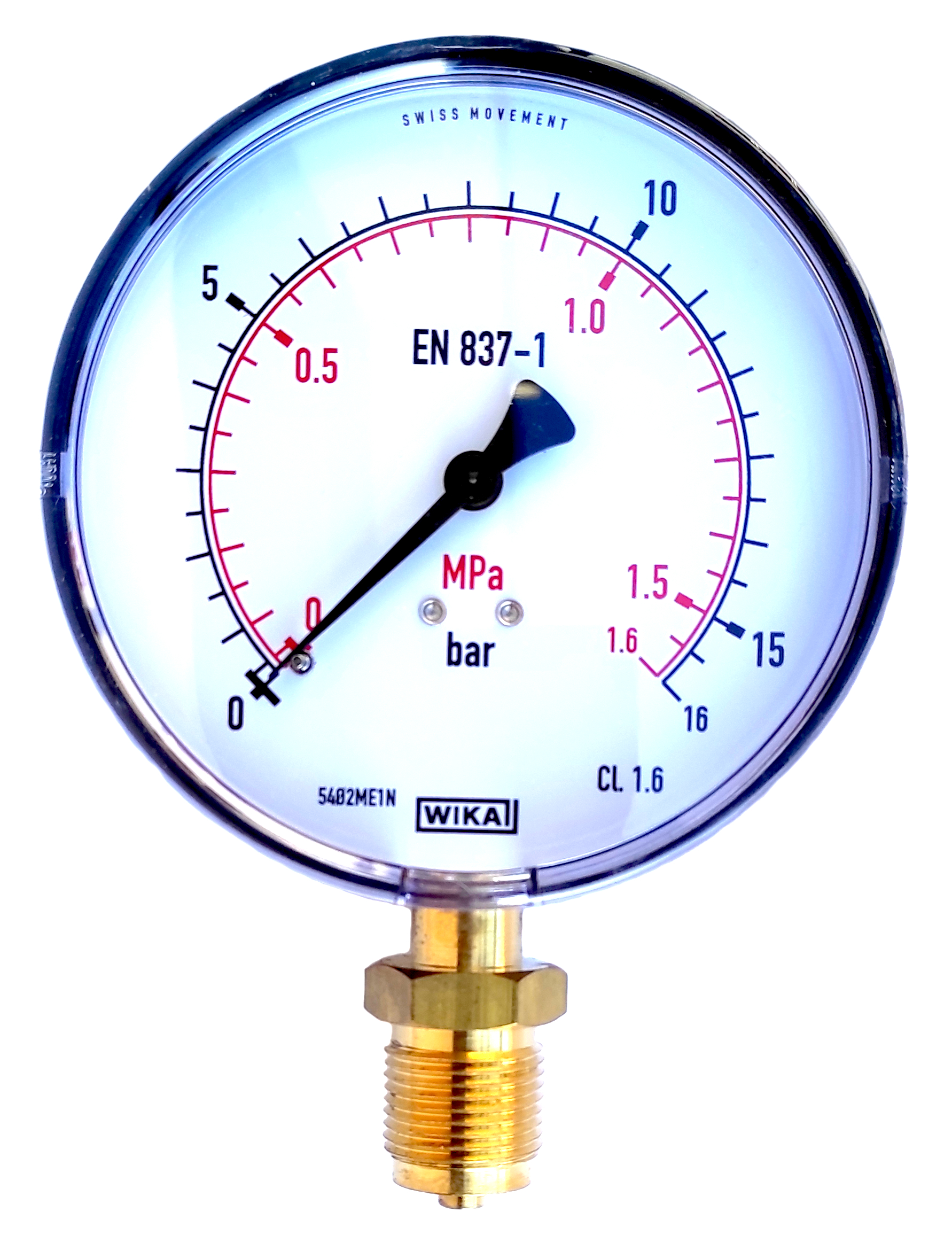 Tlakoměr pr.100mm, G1/2", spodní připojení